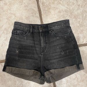 BDG Black Jean Shorts
